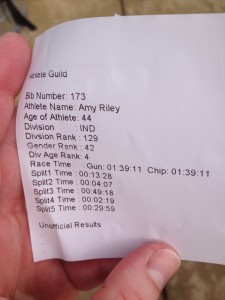 First tri Results